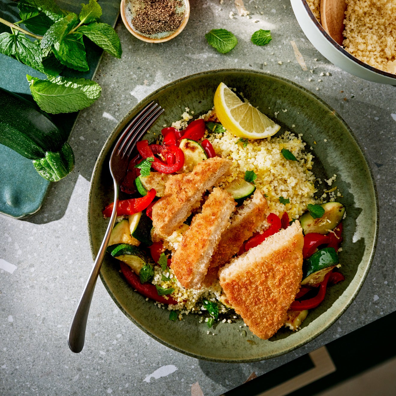 Couscous Chick'N Schnitzel