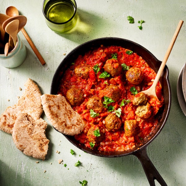 Shakshuka met falafel