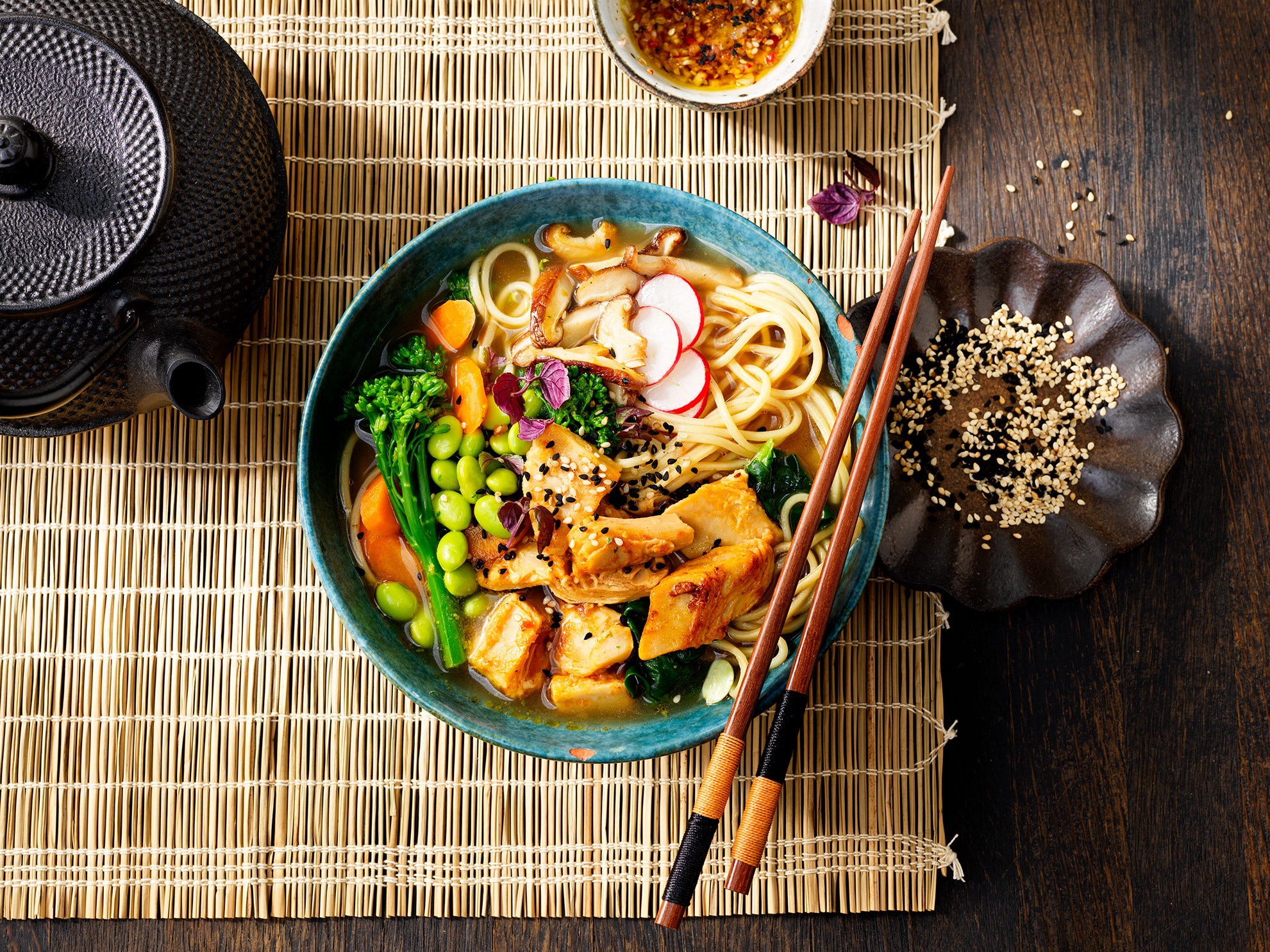 Ramen japonais aux Sensational marinated filet pieces