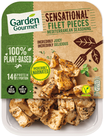 Garden Gourmet Sensational Marinated Filet Pieces Mediterranean Seasoning