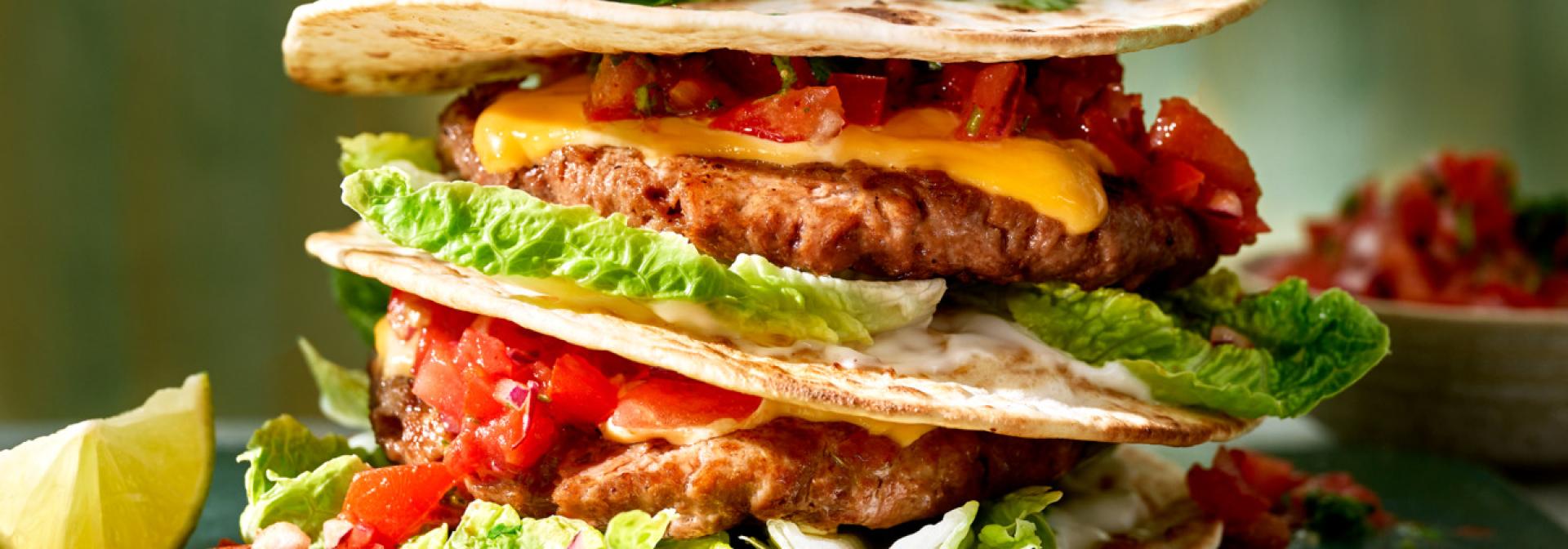 Sensational 'Double Smashed' Taco Vegan Burger