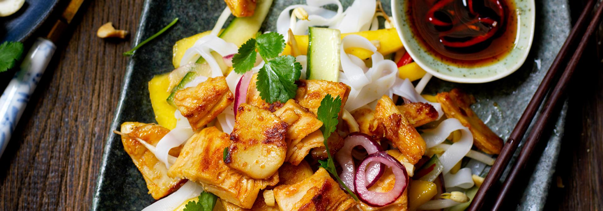 Salade aux Filet Pieces Asian Style