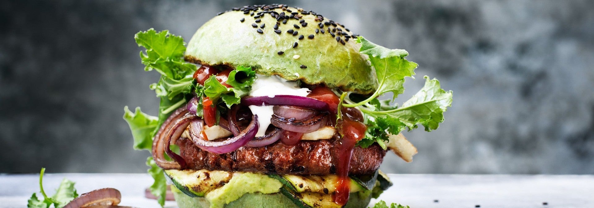 green burger