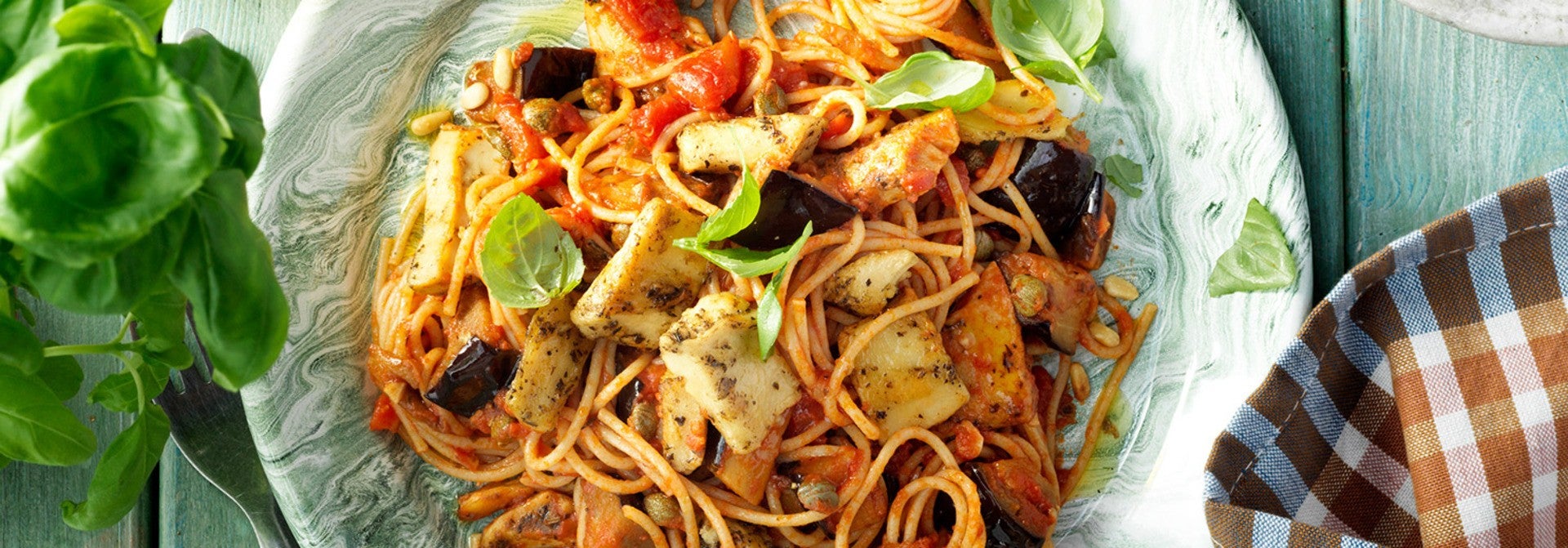 Mediterranean No Waste Pasta a la Norma