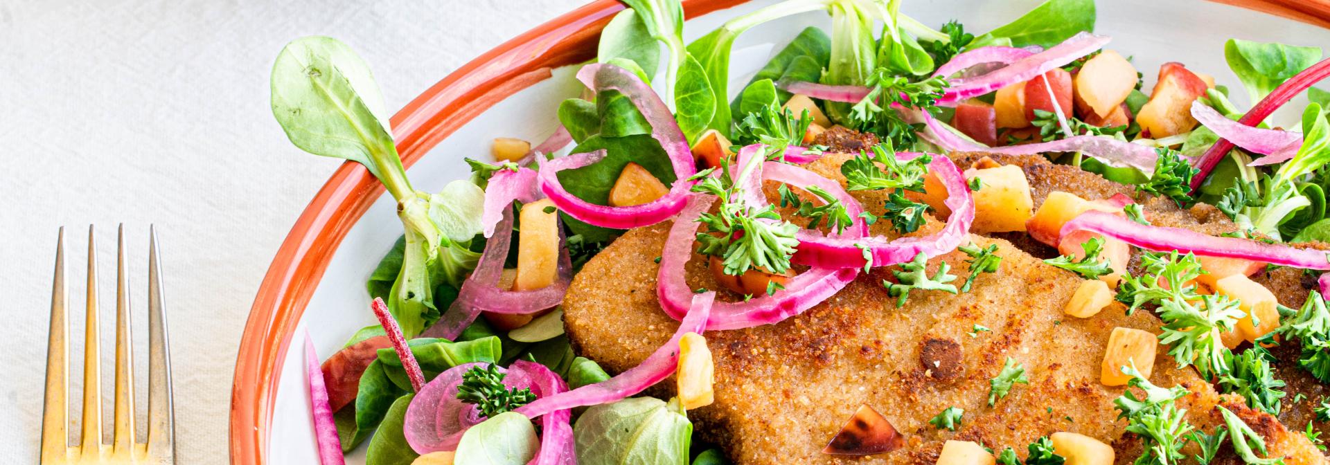 Sensational schnitzel sald