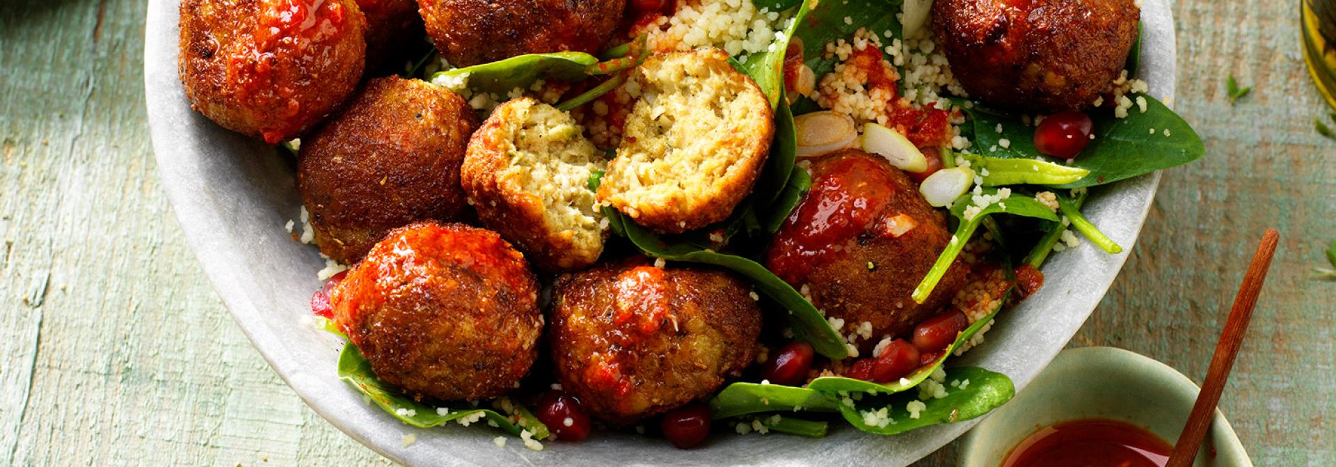 Quinoasalade met Falafel