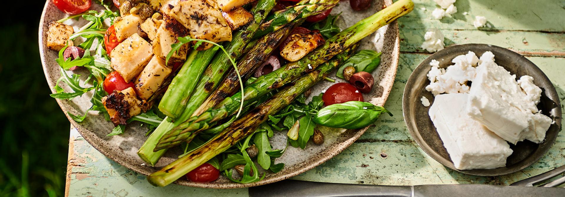 Mediterrane BBQ-salade