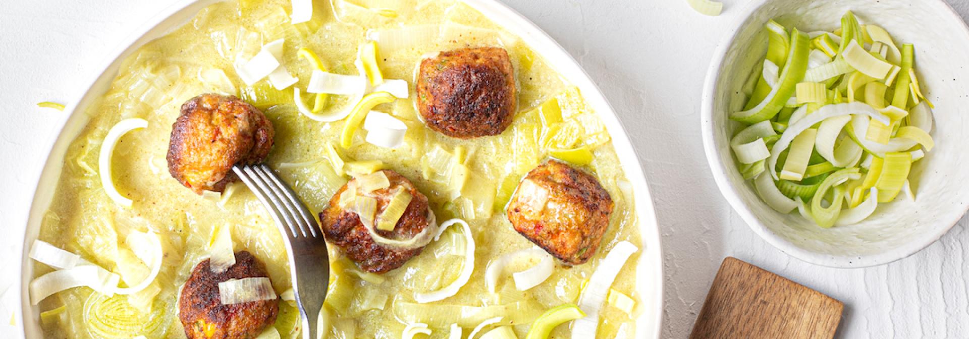 Groentecurry met groenteballetjes