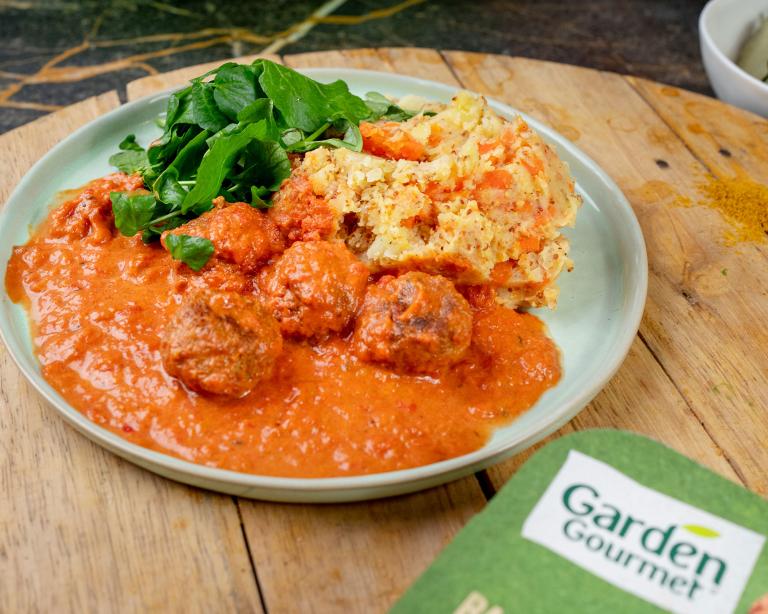 Wortel Stoemp en Veggie Knoedels