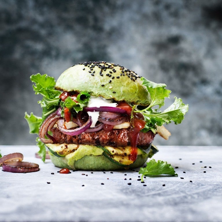 green burger