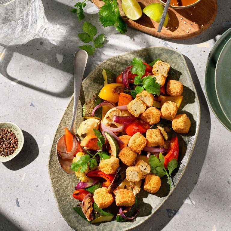 Crunchy Tofu et Légumes grillés