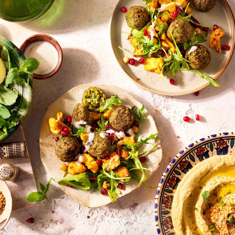 Salade arabe en wrap