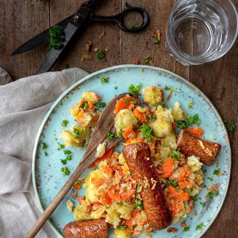 Bradworst met stoemp