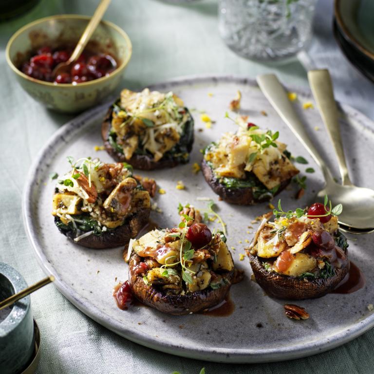 Champignons Portobello farcis