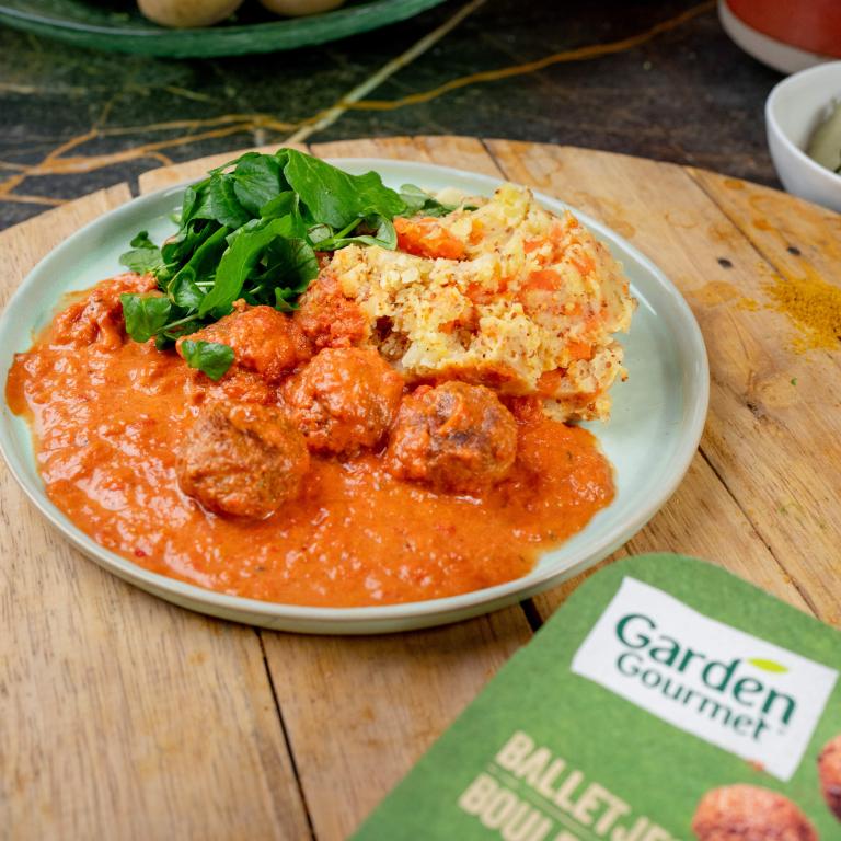 STOEMP AUX CAROTTES ET BOULETTES  VEGGIE